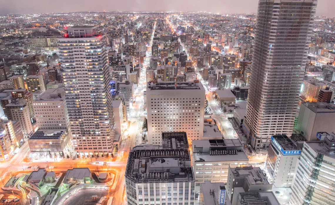 写真：札幌駅周辺の様子